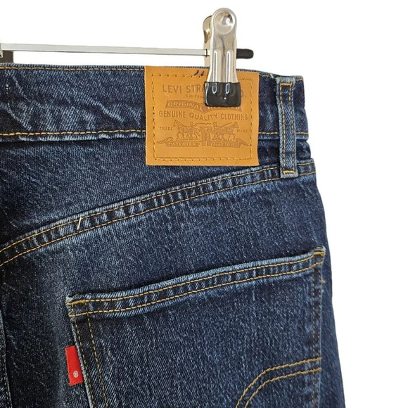Levi's Womens 70's High  Slim Straight Jeans Size 26 Blue Denim - Picture 7 of 7